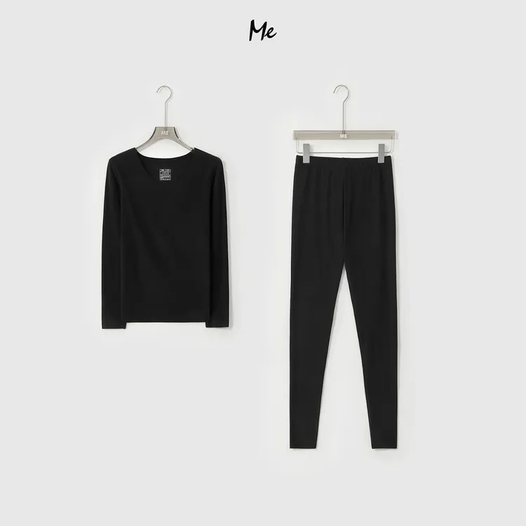 ME【老杨给你准备的秋衣秋裤（一体绒）】亲肤锁温保暖套装MESA4568