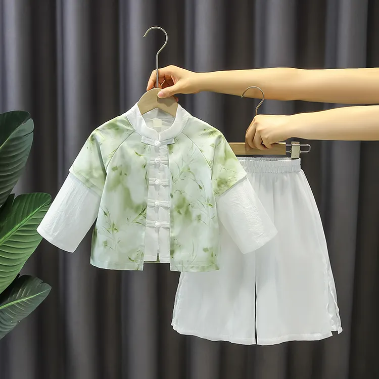 男童汉服古风国学服套装儿童国风唐装春秋款女童新中式超仙两件套