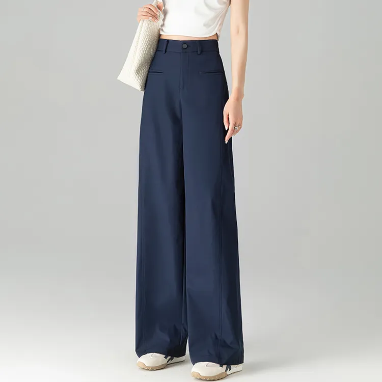 休闲阔腿裤女2025新款夏日轻薄裤子垂感高级感爆款时尚气质直筒裤