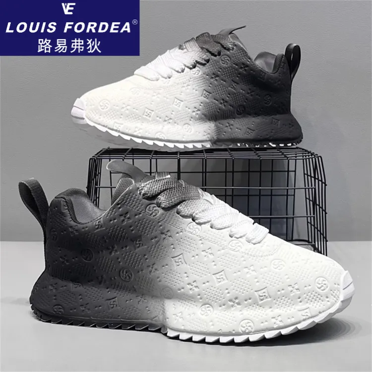 Louis Fordea/路易弗狄老爹鞋男款运动鞋潮流男鞋渐变厚底休闲鞋