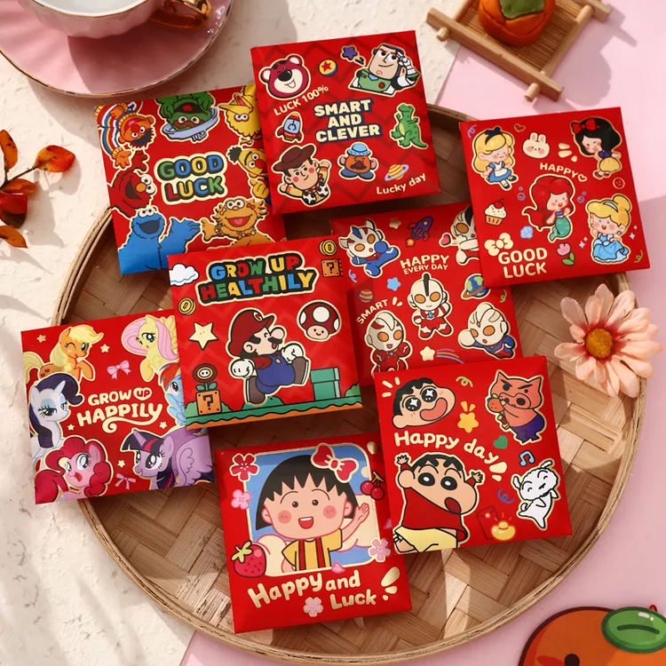 新款儿童幼儿可爱日式卡通大小红包创意利是封个性高档压岁通用款