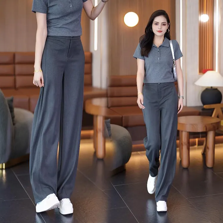 洋气时尚直筒裤女春秋2025新款早秋薯条裤百搭窄版阔腿裤显瘦裤子