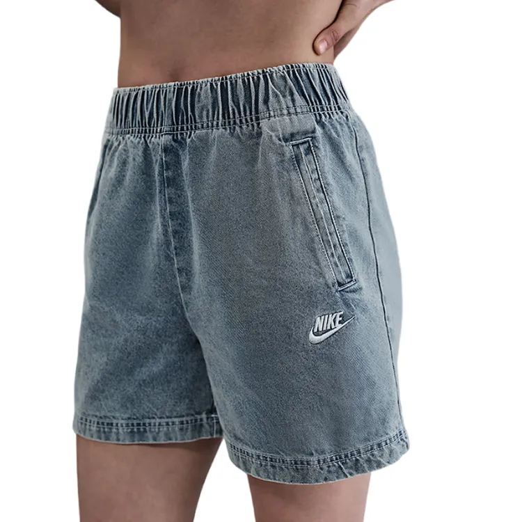 NIKE耐克女子AS W NSW DENIM SHORT GCEL针织短裤IF0624-440