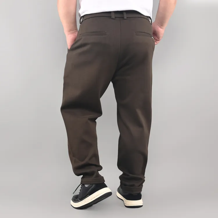 UM工作室精工超高质常规型加绒商务休闲裤