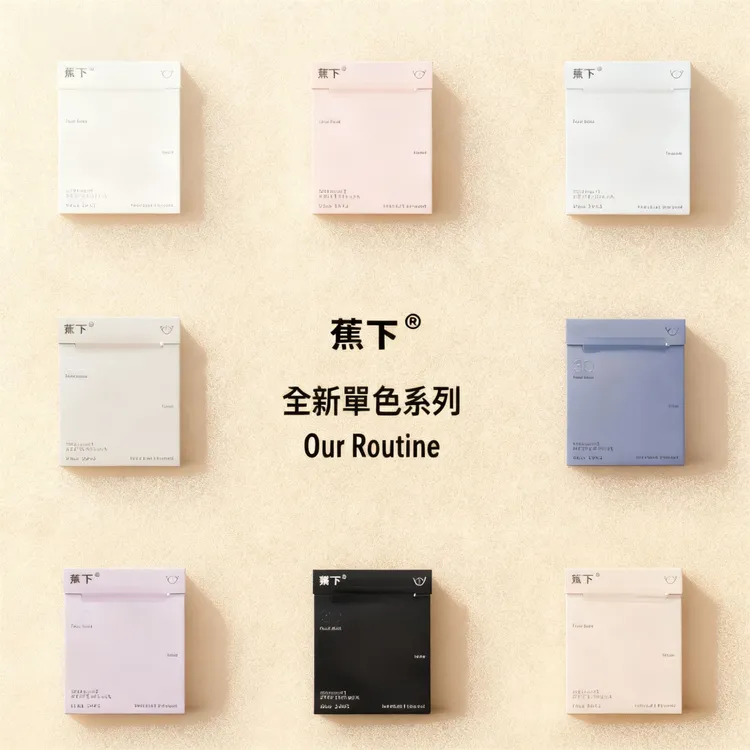 蕉下高定版3D立体简约薄款舒适透气高颜值纯色秋冬防护一次性口罩