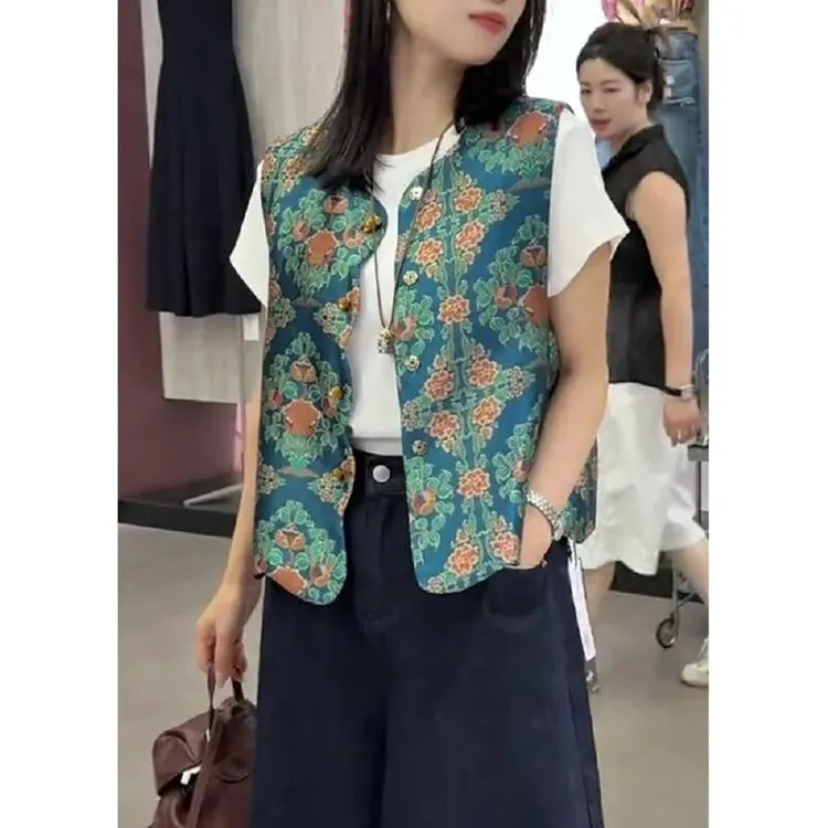 新中式国风小众别致时尚无袖坎肩马甲女2025秋季新款宽松减龄上衣