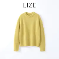 LIZE「日光黄·巨显白·私服毛衣L0408」顶奢蚕丝山羊绒厚毛衣