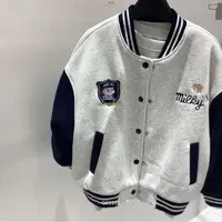 SY潮童 82223绣字母插肩袖棒球服外套