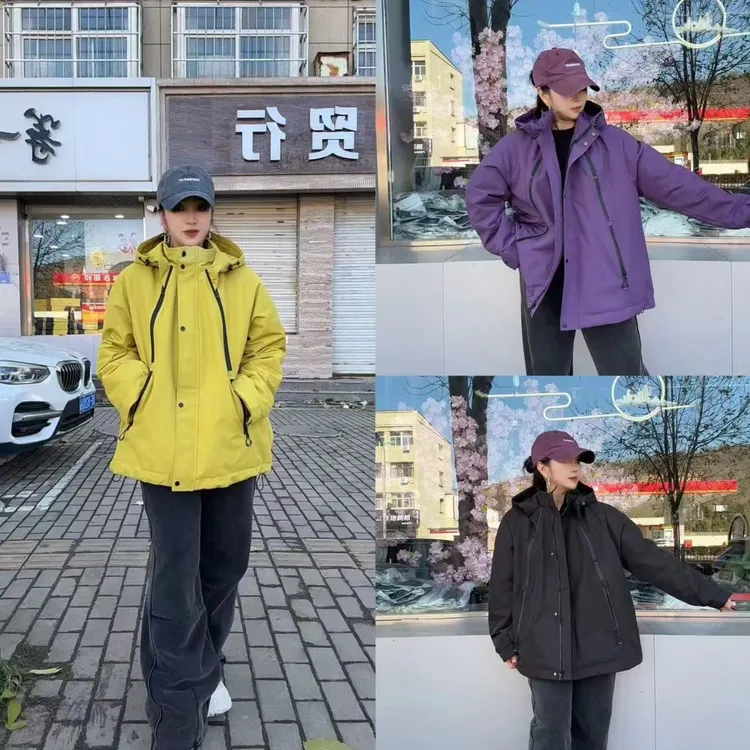 户外加绒保暖冲锋衣（100-180斤）