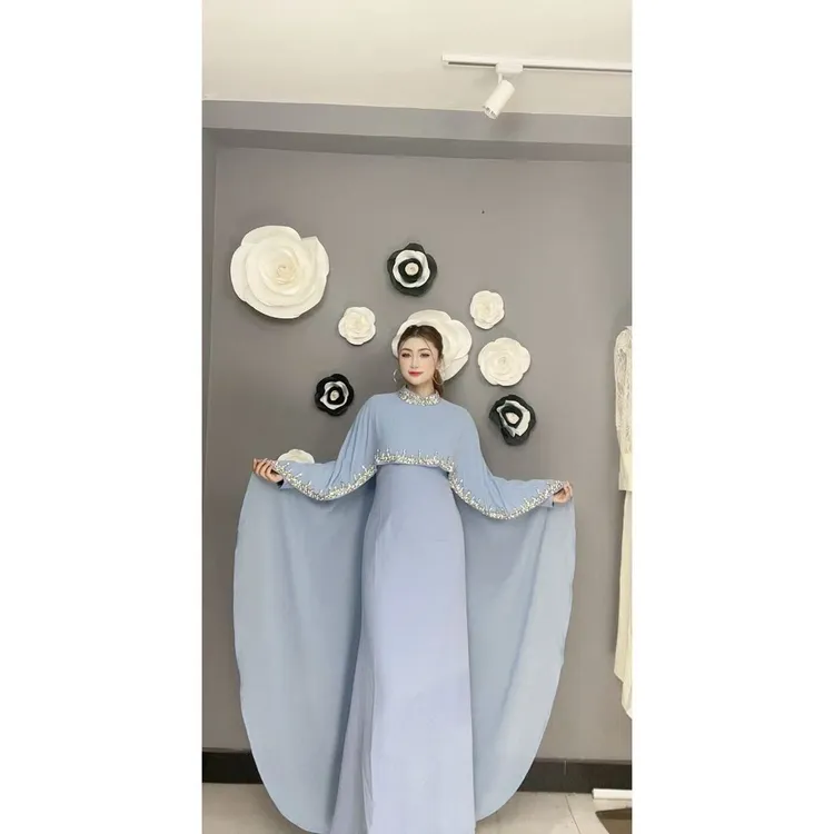 365【包邮】重工时尚欧美宫廷风设计款礼服连衣裙