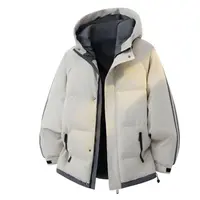 D32连帽棉服直下摆面包服百搭棉衣保暖情侣免烫