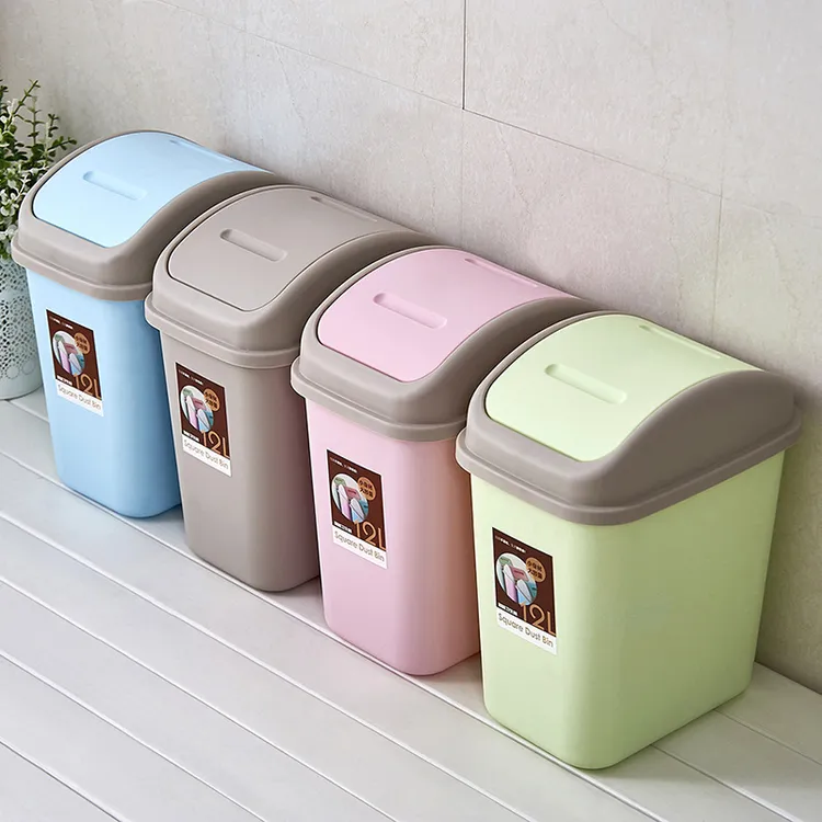 家用摇盖垃圾桶大容量垃圾箱厨房厕所客厅卫生间大号办公室纸篓子