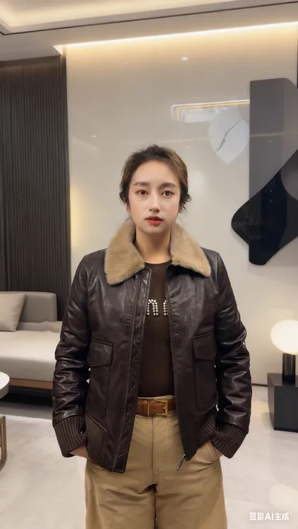 【今日焦点】2025款水貂毛领真皮小绵羊皮90白鹅绒保暖时尚外套