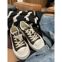  欧尼私服 小众设计简约百搭做旧做脏饼干鞋休闲鞋 2407B3147