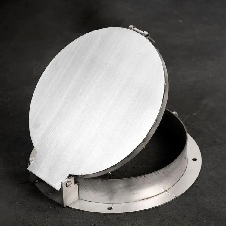 庭院不锈钢地防盗家用水井盖圆形雨水带锁井盖定制户外家庭