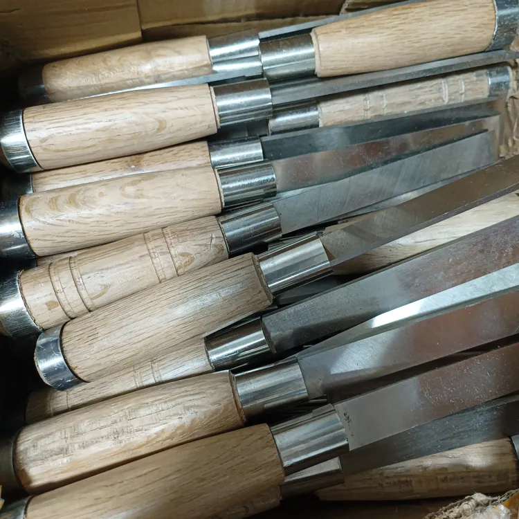 白钢木工凿子手工白钢扁凿长柄雕刻开槽工具装门开槽锋利