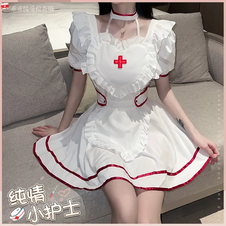 内衣纯欲爱心护士制服诱惑性感睡衣1509