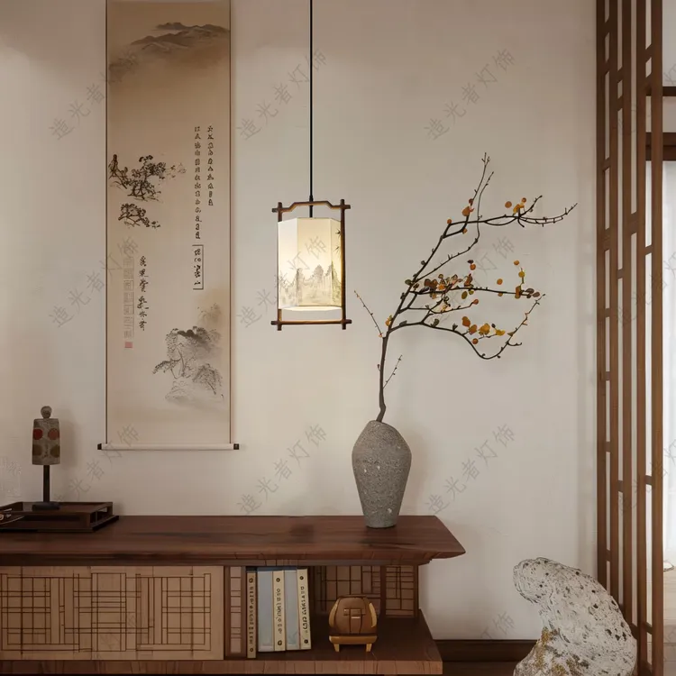 宋氏美学吊灯新中式餐厅古风茶室禅意古典书房民宿卧室床头玄关灯