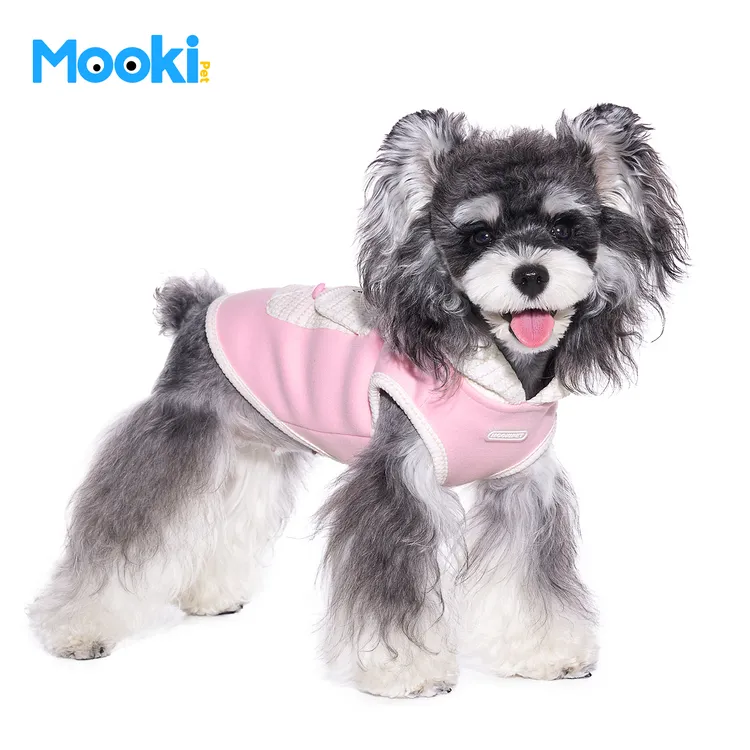 mookipet宠物狗狗衣服西高地比熊雪纳瑞小型犬冬季保暖无袖卫衣