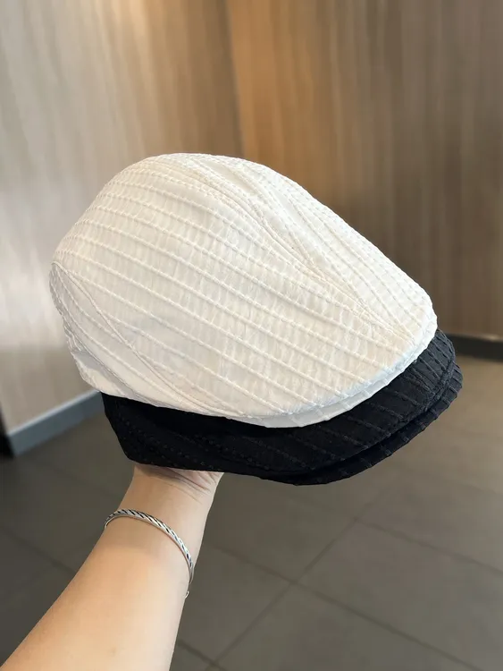 日系纯色前进帽女春秋简约显脸小百搭鸭舌帽文艺复古反戴贝雷帽子