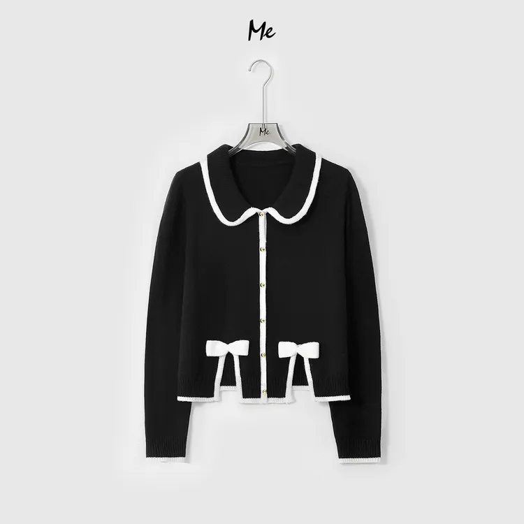 ME【小香少女梦】超细美利奴绵羊毛奢牌感亲肤时尚百搭毛衣MESA5257