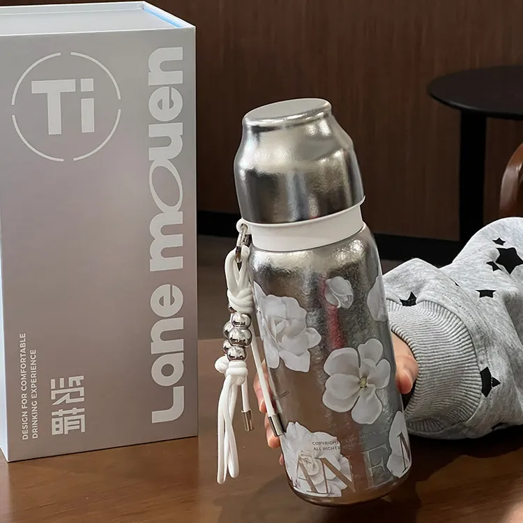 章鱼小姐的杯子纯钛保温杯高颜值泡茶杯便携钛杯新款高端礼物杯子