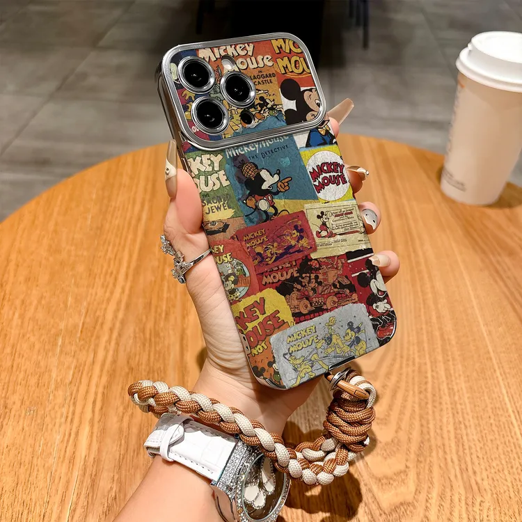 复古奇奇海报适用苹果17promax手机壳iphone16pro轻奢15pro网红款