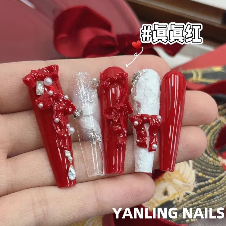 燕翎甲油胶真真红色胶2026新款流行色深色新年红显白百搭美甲胶