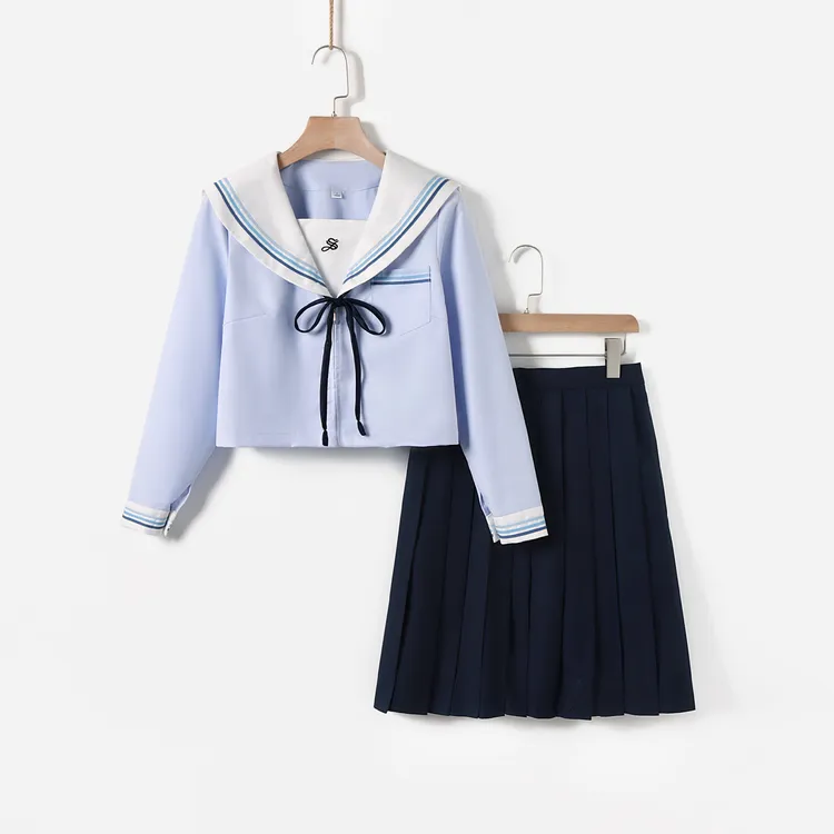 日系jk制服短裙西式衣套装雾中短袖百褶裙学院风套装厂家直供批发