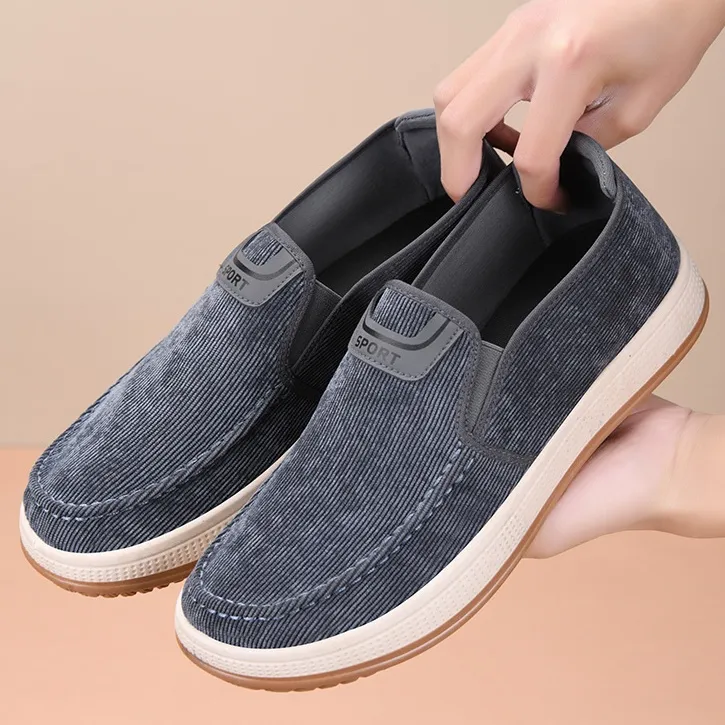 布鞋夏季布鞋男款休闲一脚蹬正宗老北京鞋男款老北京黑布鞋男