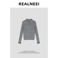 【REALNEEI】极简设计感混纺套头长袖针织T恤上衣RIMMN5ZS0922188