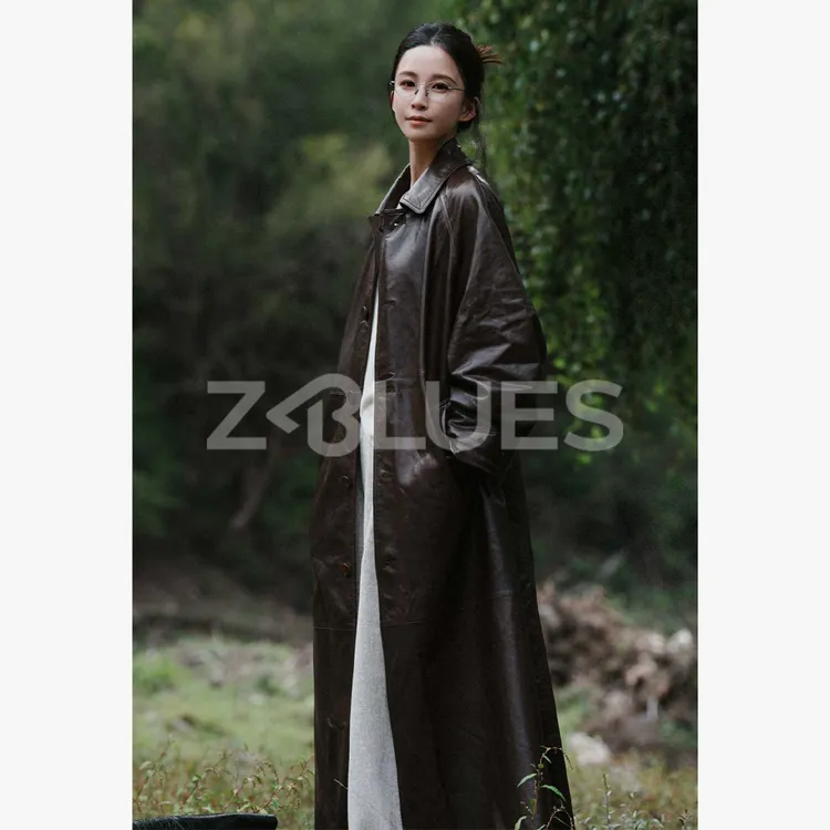 Z.blues【灵魂皮风衣】ROW静奢气质绵羊皮风衣YZBO5126