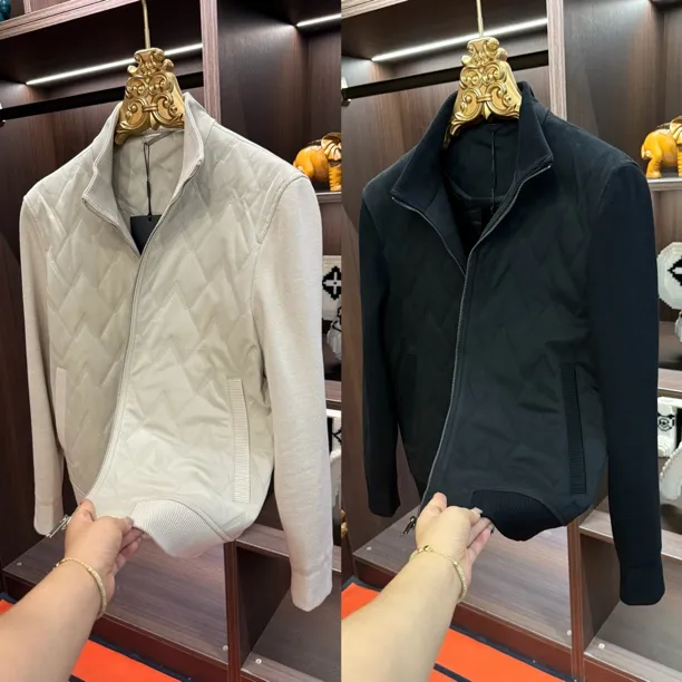 「星漓轻奢出品」9198/XINGLI/2025/高端欧货针织领薄棉夹克