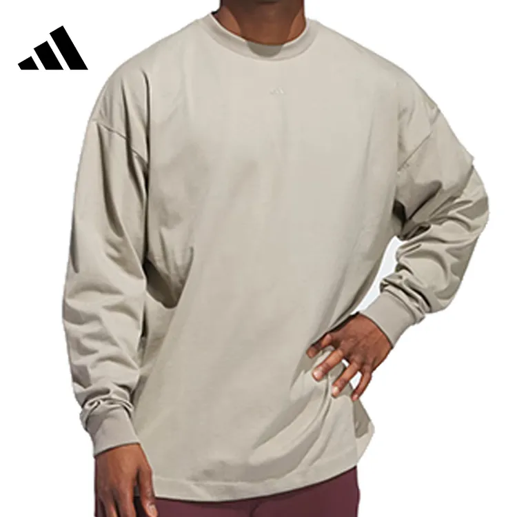 流光风adidas阿迪达斯男子运动休闲长袖T恤JD6130