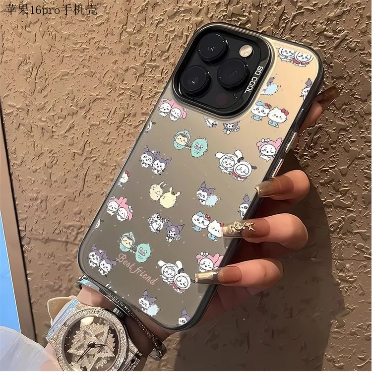 满屏乌萨奇适用苹果16华为vivo红米k70菲林oppok11趣味全包手机壳