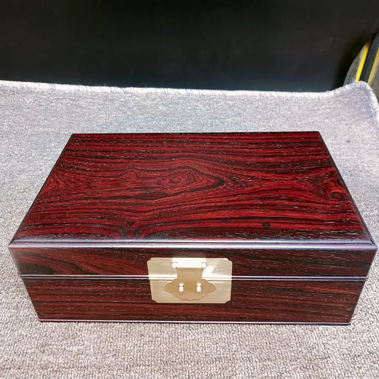 红酸枝微凹黄檀首饰盒30/19.5/10.2厘米