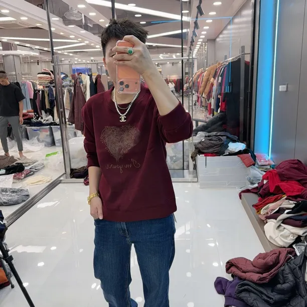 不起球系列高质量珍珠绒5色叶子卫衣509品