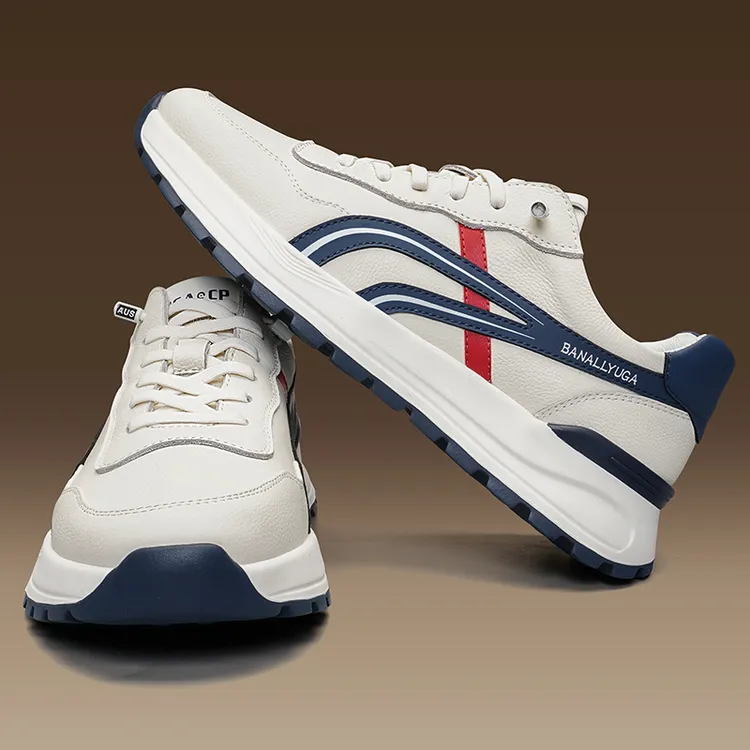 男鞋2025新款真皮牛皮鞋子男款时尚百搭运动休闲鞋男士德训阿甘鞋