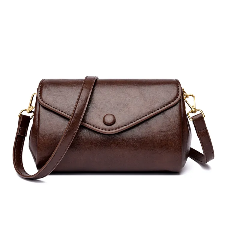 2025新款多隔层单肩包气质百搭斜挎包休闲简约通勤软皮风琴包包女