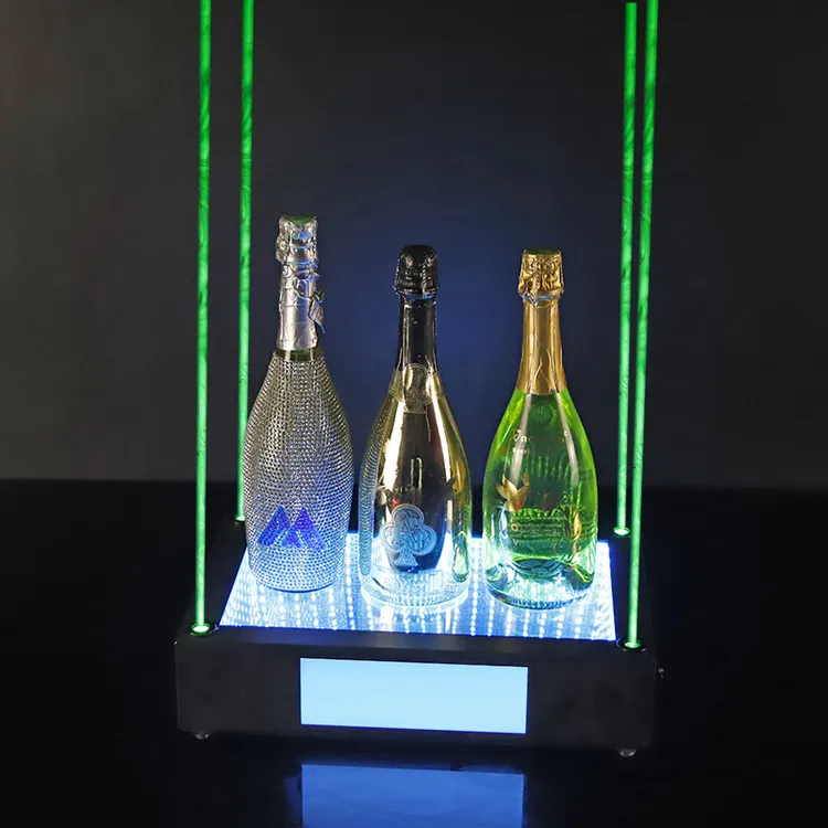 酒吧KTV洋酒底座夜店派对黑桃A香槟激光发光酒座XO展示架酒具充电
