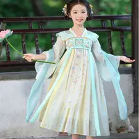 汉服女童秋款爆款2025新款儿童仙女服宝宝古风童装中国风公主裙