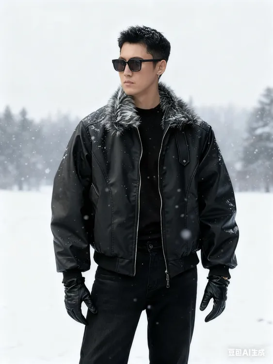 丁先森-2025新款座山雕休闲保暖秋冬板正加厚棉服夹克