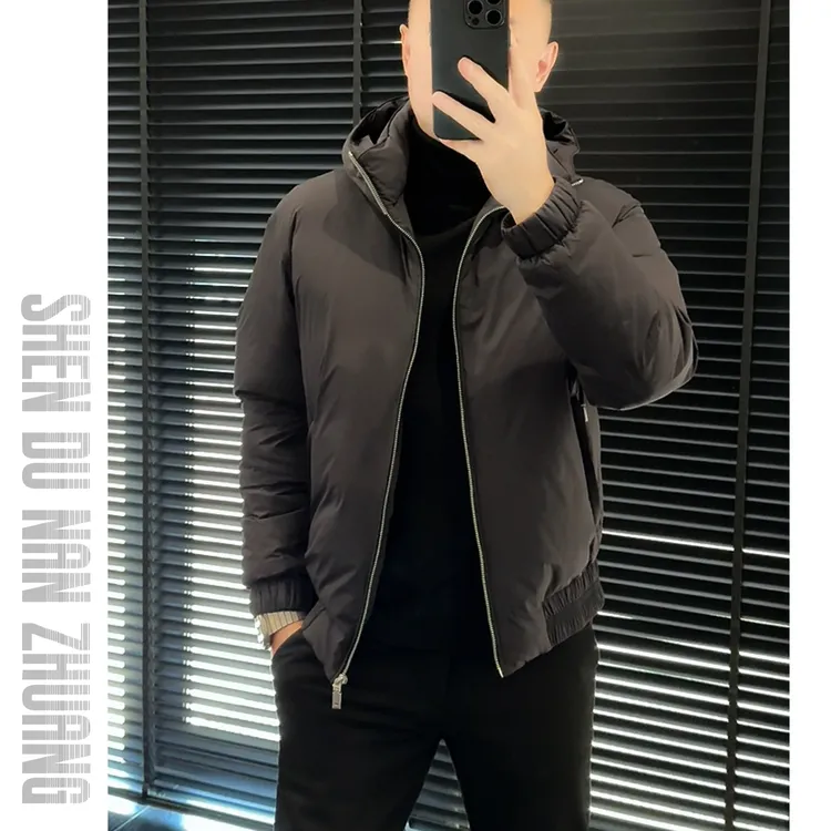 SHEN&DU男装｜“Downplus鹅绒”拼绵羊皮超轻连帽羽绒服夹克877812