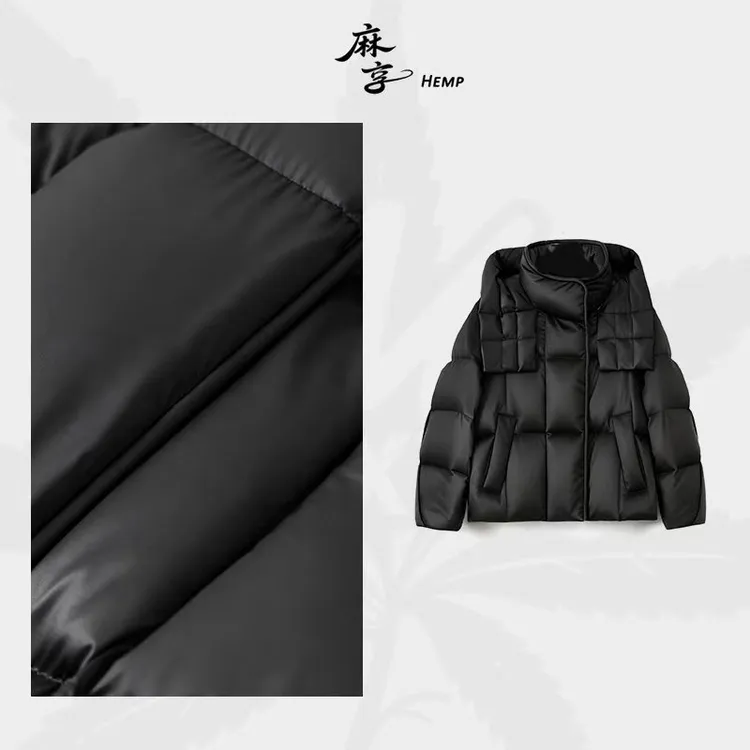 麻享【DING奢·95鹅绒服】小被子 短款连帽羽绒服女保暖外套FSY51211