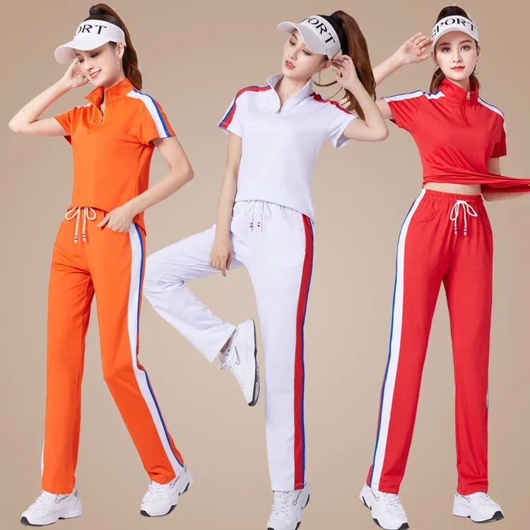 圣曳 广场舞服新款套装 健身运动服网球服