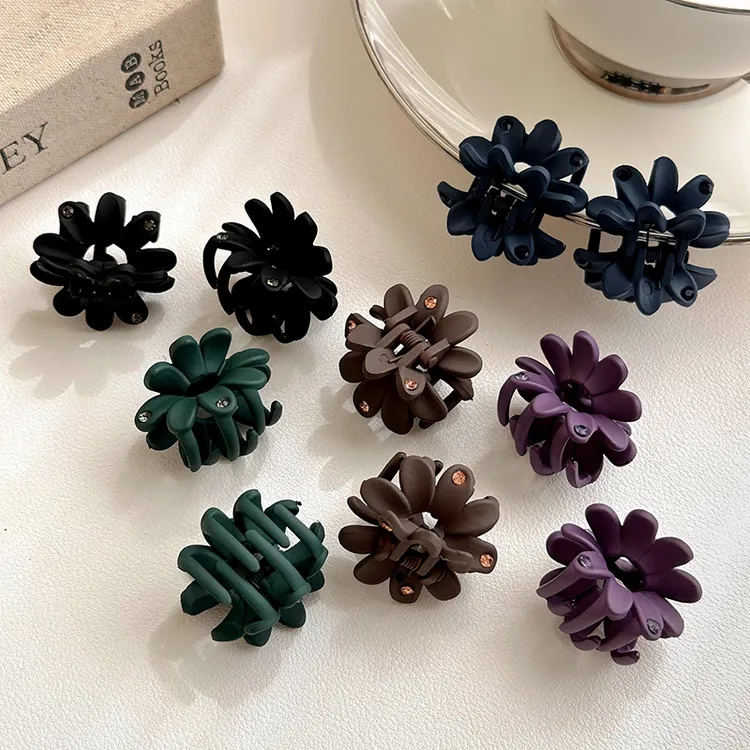 迷你水钻小抓夹女2025早春新款后脑勺半扎发夹子蝴蝶结丸子头抓夹