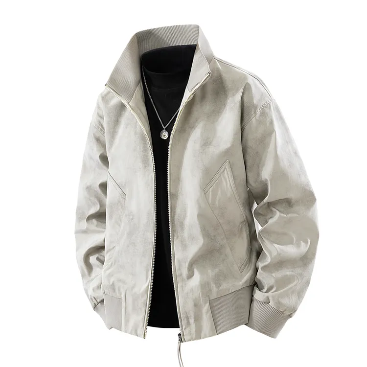 Fervemore费韦戈摩时尚立领商务休闲百搭外套男士春秋款防风夹克