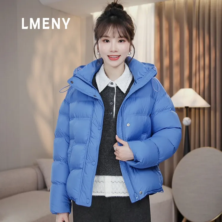 LMENY“雪精灵”LU家黑五格~里外同料连帽加厚保暖短羽绒25DY026