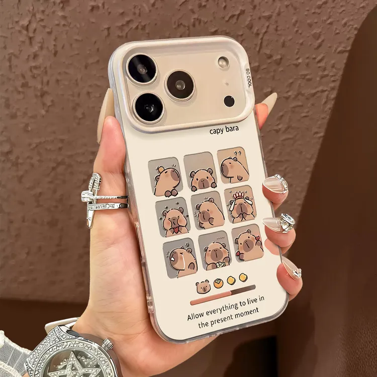 卡皮巴拉适用苹果17promax手机壳iphone16pro新款创意苹果15防摔