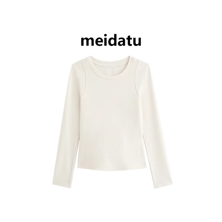 美哒兔（轻氧无拘）冬季鱼骨基础长袖打底长T（小个子版）CK2994-5